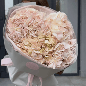 Букет из нежных гортензий