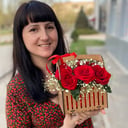 Коробка с цветами «Розы в корзинке»