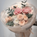 Букет Маргарита из хризантем и роз