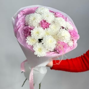 Букет Зефирка из хризантем