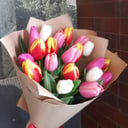 Букет «Яркий микс» из тюльпанов