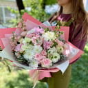 Букет «Иноземка» из альстромерий и роз