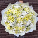 Большой букет с кустовой хризантемой