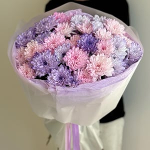 Очень красивый букет из хризантем