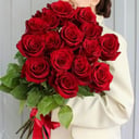 Букет из 15 красных роз