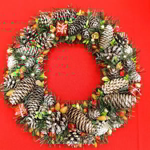 Новогодний венок 36см