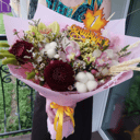 Любимому учителю из орхидей и хризантем