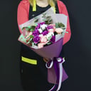 Букет «Лунный свет» из гвоздик