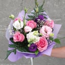 Букет «Для тебя» из роз и эустом