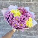 Букет из кустовой хризантемы микс