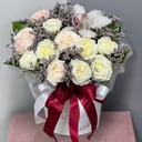 Шляпная коробка с цветами «Панацея» из орхидей