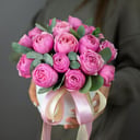 Пионовидные розы в коробке