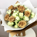 Букет «Капучино с корицей» из роз