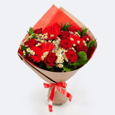 Букет «Дорога в сказку» из роз и ромашек