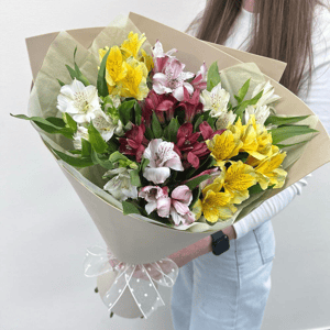 Букет из альстромерии микс 7 шт