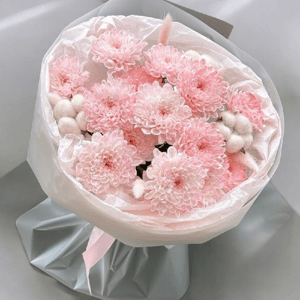 Букет "Зефирка" из хризантем