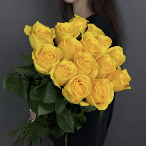 Букет 15 желтых роз