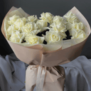 Букет из белых роз 15 шт