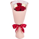 Букет красных и белых роз, 5 шт