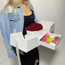 Подарочный набор «Авторская коробочка из красных роз»