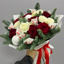 Зимний букет из роз