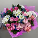 Букет «Мечта» из роз и хризантем