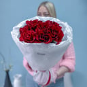 Букет красных французских роз