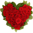 Композиция в форме сердца «Сердечные дела» из роз