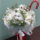 Композиция «Новогодний коктейль» из хризантем