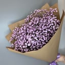 Букет «Сиреневая Гипсофила в крафте»