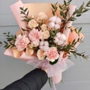 Букет «Зефирный морс» из роз