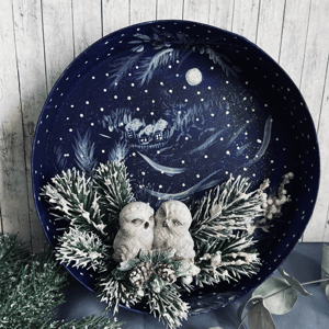 Декоративное панно Зимние Совы