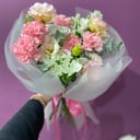 Букет цветов Той самой из эустом и альстромерий