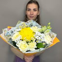 Букет летнее солнце с ромашками