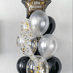 Воздушные шары в темном оттенке