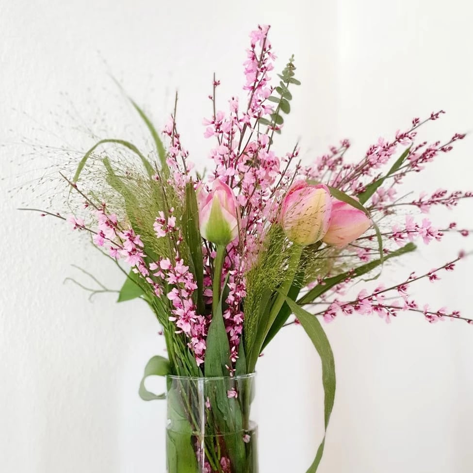 Frischer Blumenstrauß nach Lieferung