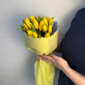 Авторский букет 181 - с тюльпанами