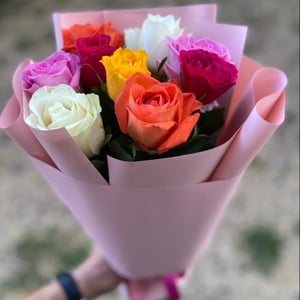 Букет «Разноцветные эмоции» из роз