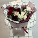 Букет «Половина сердца» из роз