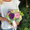 Коробка с цветами «Маленькая радость» из эустом