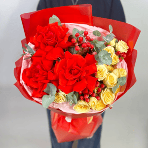 Восторженный букет из роз