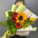 Букет «Праздник знаний» из подсолнухов