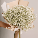 Букет «Облако из Гипсофилы (7 веточек)» из гортензий