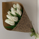 Букет из белых Тюльпанов