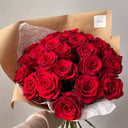 Букет «Роза красная 25 шт»