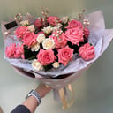 Букет «Ягодный пломбир» из роз