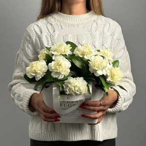 Коробка с цветами «"Виктория"» из гвоздик