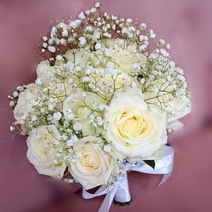 Букет невесты из роз "Эль классико"