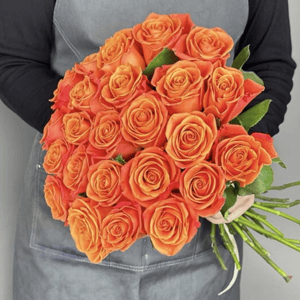 Букет огненых роз