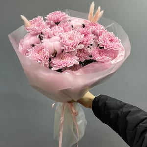 Букет из кустовых хризантем